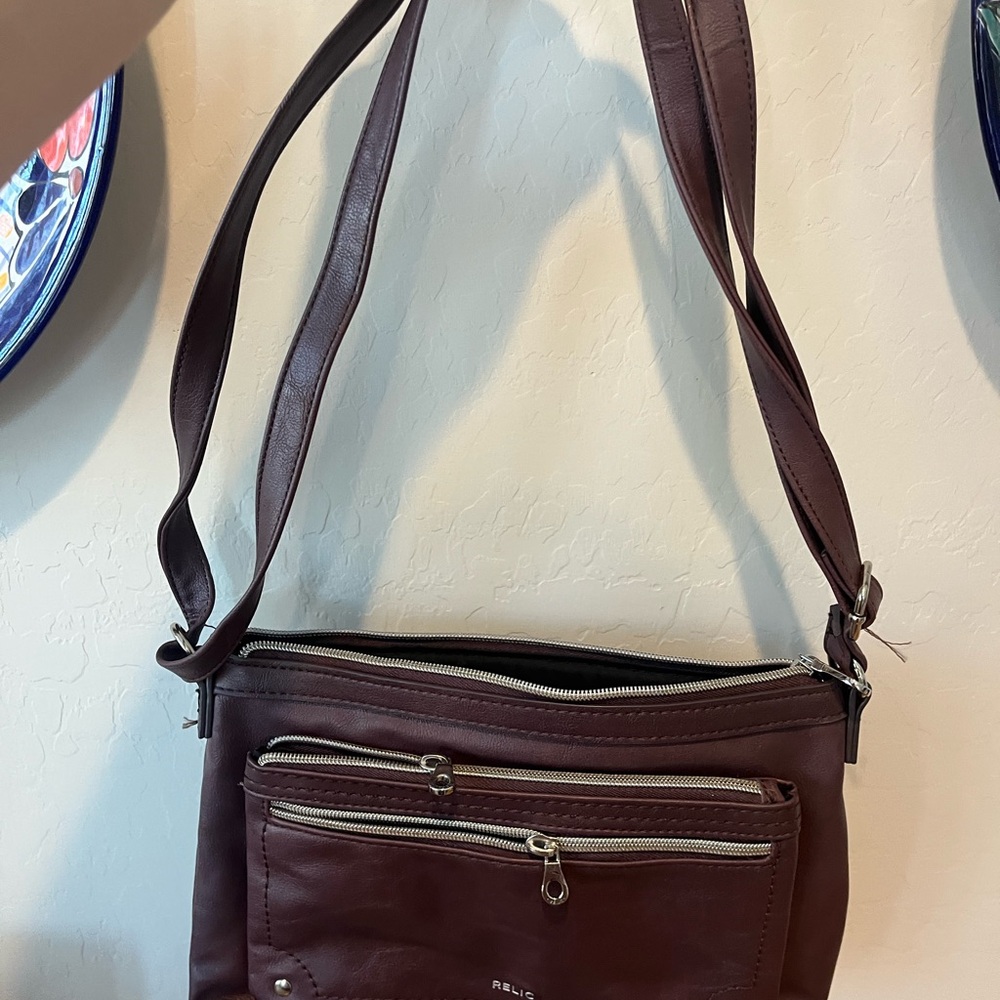 Relic Brown Crossbody Bag